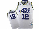 Jazz 12 John Stockton White Hardwood Classics Jersey Dzhi,baseball caps,new era cap wholesale,wholesale hats